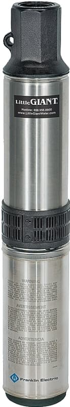 Red Lion RL12G05-3W2V Well Pump, 6 A, 230 V, 0.5 hp, 1-1/4 in Connection, 231 ft Max Head, 12 gpm, Stainless Steel – image 1