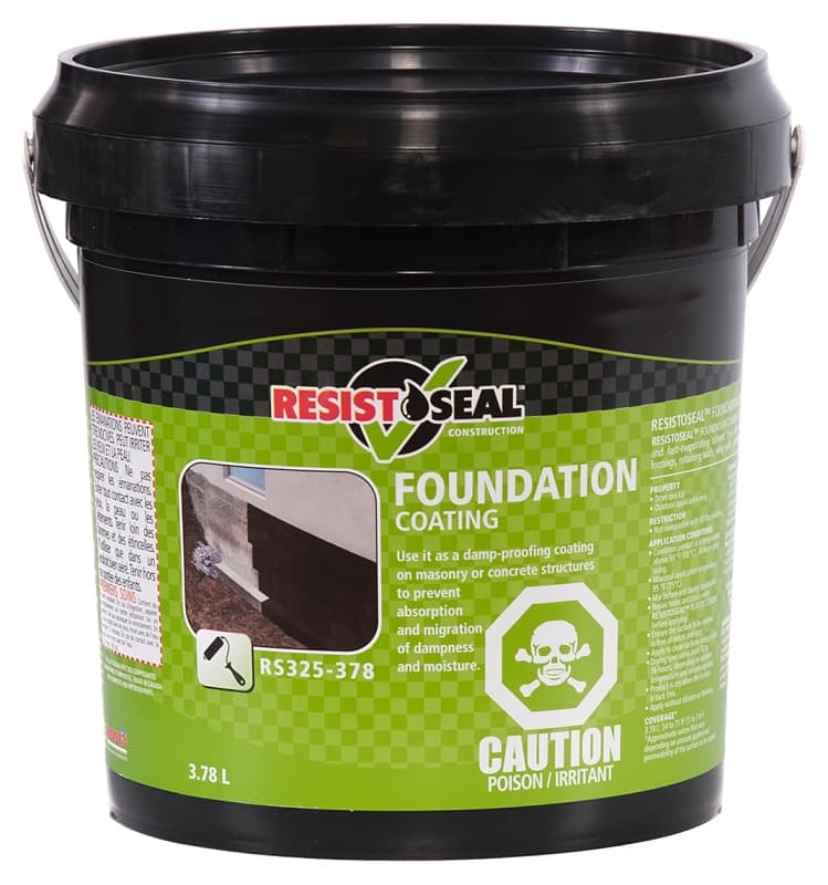 Resistoseal 53060 Foundation Coating, Black, Liquid, 1 gal – image 1
