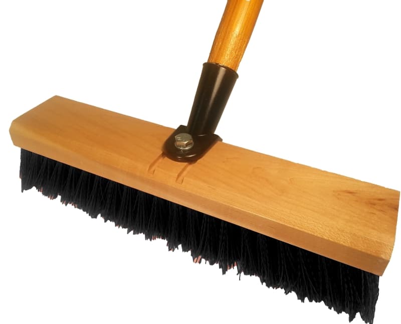 Simple Spaces 93410 Deck Scrub Brush with Handle, 3 in L Trim, 10 in W Brush, 56 in OAL – image 1