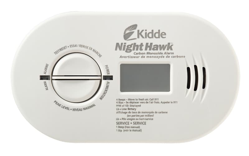 Kidde NightHawk 900-0230 Carbon Monoxide Alarm, 30 to 999 ppm, +/-30 % Accuracy, 4 to 15 min Response, 85 dB, White – image 1