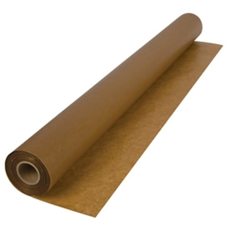 QEP 70-120 Waxed Paper Roll, 250 ft L, 36 in W, 10 mil Thick, Kraft Paper, Tan – image 1