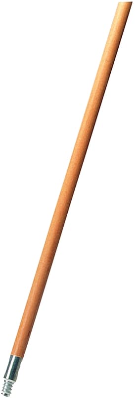 Rubbermaid FG636400LAC Broom Handle, .94 in Dia, 60 in L, Threaded, Wood, Brown – image 1