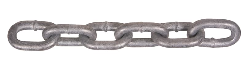 Ben-Mor 52023 Proof Coil Chain, 75 ft L, 30 Grade, Carbon Steel, Galvanized – image 1