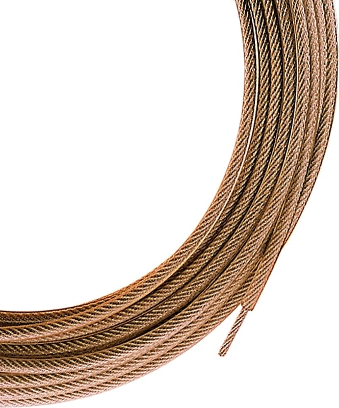 Ben-Mor 90283 Heavy-Duty Clothesline, 100 ft L, Steel, Gold, 1000 lb Working Load – image 1