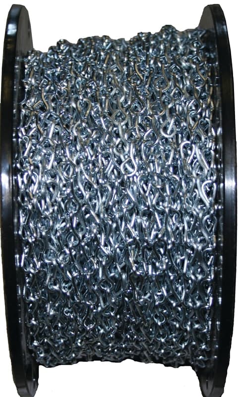 Ben-Mor 51043 Single Jack Chain, #16, 250 ft L, Steel, Zinc, 11 lb Working Load – image 1