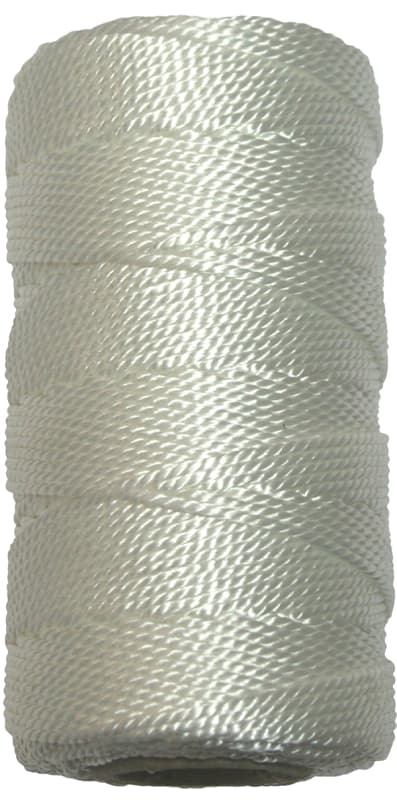 Ben-Mor 60111 Mason and Chalkline Twine, #18 Dia, 250 ft L, Nylon, White – image 1