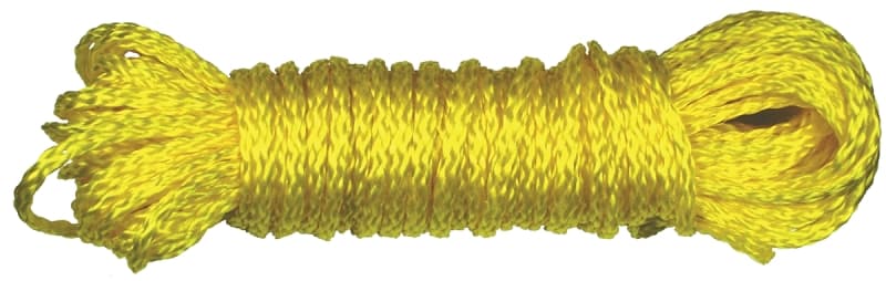 Ben-Mor 60202 Rope, 1/4 in Dia, 100 ft L, Polypropylene, Yellow – image 1