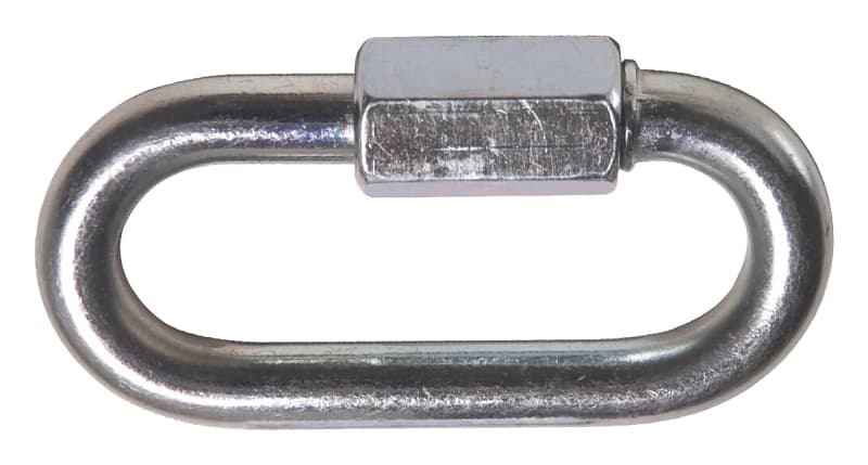 Ben-Mor 70702 Chain Quick Link, 1/4 in Trade, 880 lb Working Load, Steel, Zinc – image 1