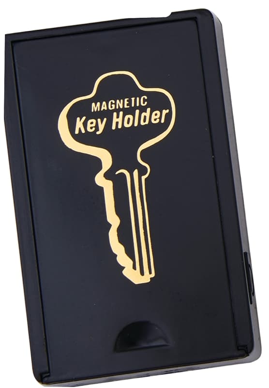 Hy-Ko KC199 Magnetic Key Holder, Plastic, Black, 3.75 in W, 5.5 in H – image 1