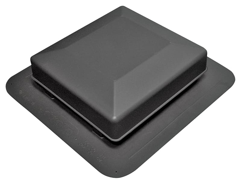 Duraflo 6050BL Roof Vent, 16.904 in OAW, 50 sq-in Net Free Ventilating Area, Polypropylene, Black – image 1