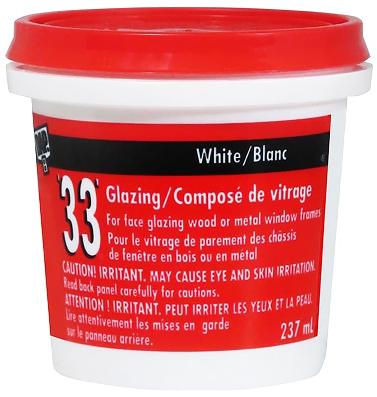 DAP 71151 Window Glazing, Paste, Pleasant, White, 237 mL Tub – image 1