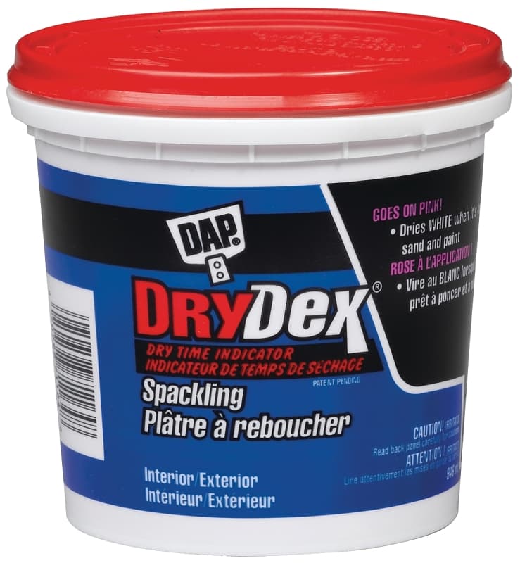 DAP DRYDex 71164 Spackling Paste, Pink, 946 mL – image 1