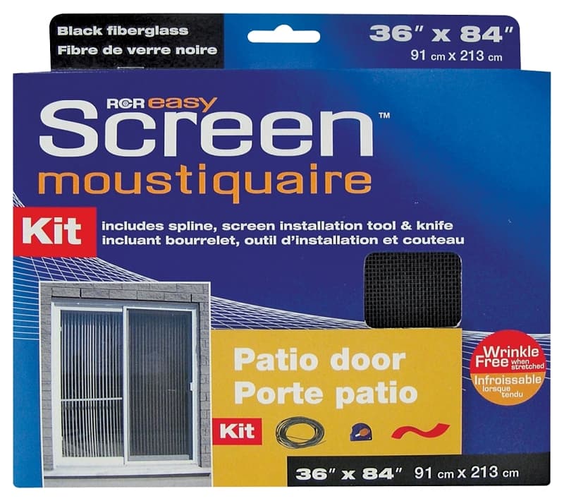 Eazy Screen SG3684BK Moustiquaire Screen, 84 in L, 36 in W, Fiberglass, Black – image 1