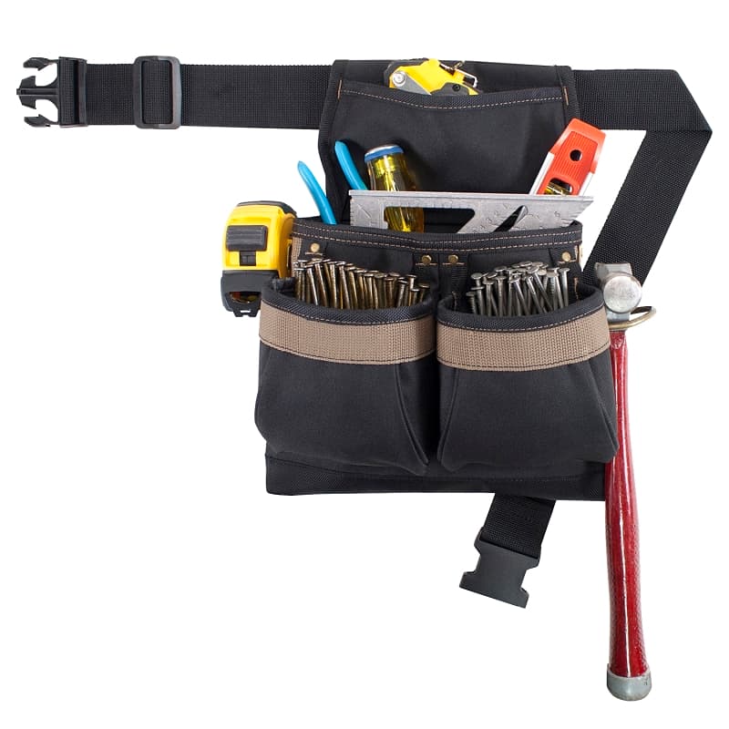 Kuny's PK1836 Nail and Tool Bag, Polyester, 5-Pocket – image 1
