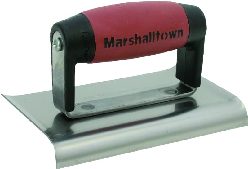 Marshalltown DuraSoft Series 136D Hand Edger, 6 in L Blade, 3 in W Blade, HCS Blade, 1/2 in Lip, 3/8 in Lip Radius – image 1