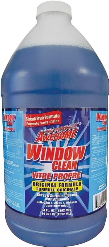LA's TOTALLY AWESOME 240 Glass Cleaner Refill, 64 oz, Liquid, Ammonia, Blue – image 1