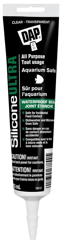 DAP 7079874325 Ultra Multi-Purpose Sealant, Clear, 24 hr Curing, -37 to 60 deg C, 82 mL Tube – image 1