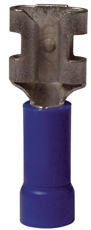 Gardner Bender 20-143F Disconnect Terminal, 600 V, 16 to 14 AWG Wire, 1/4 in Stud, Vinyl Insulation, Blue, 20/PK – image 1