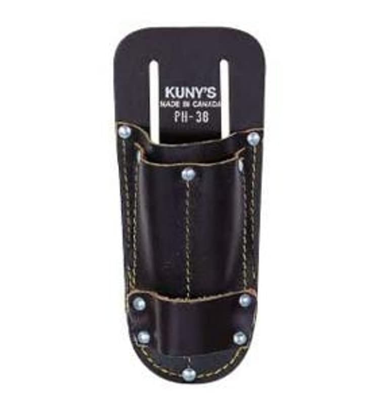 Kuny's Tool Works Series PH38 Tool Pouch, 1-Pocket, Leather, Black, 3-1/4 in W, 9 in H – image 1
