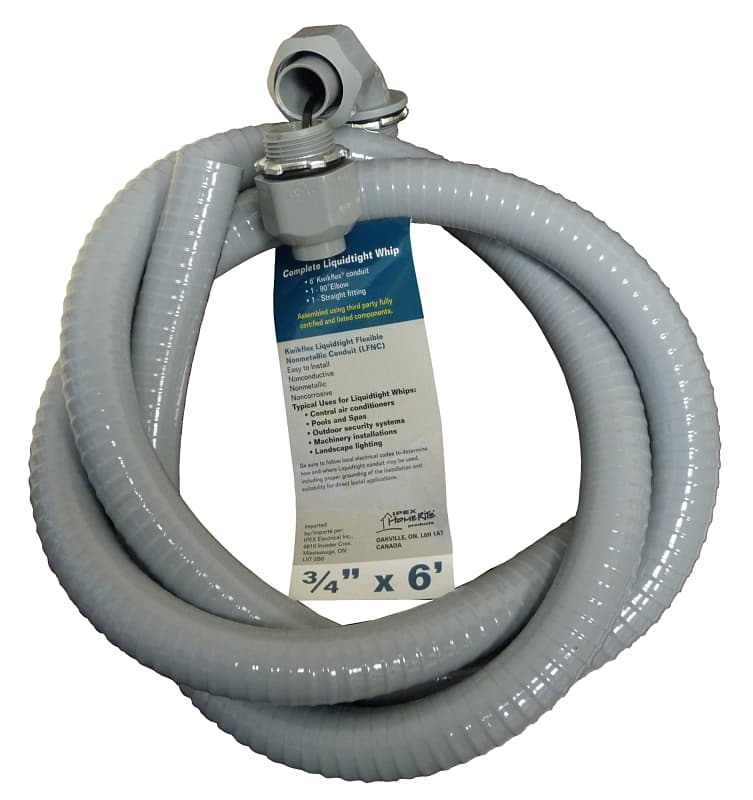 IPEX 65401 Liquidtight Whip, 3/4 in Cable, 6 ft L, PVC – image 1