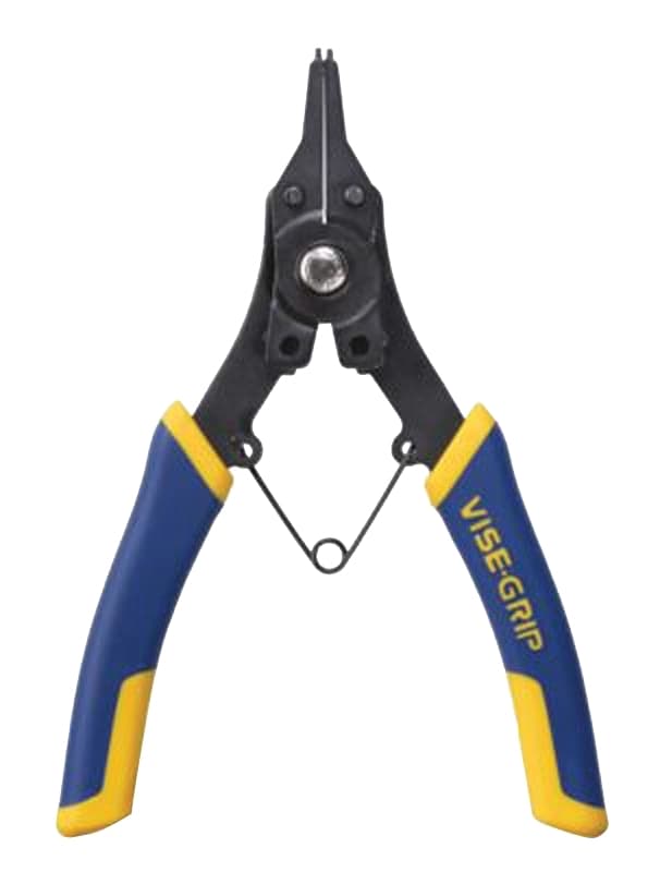 Irwin 2078900 Snap Ring Plier, 6-1/2 in OAL, Blue/Yellow Handle, ProTouch Grip Handle – image 1